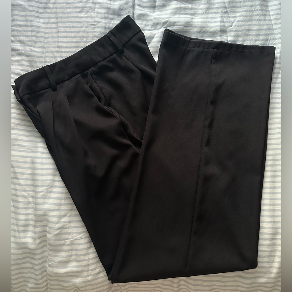 Princess Polly Black Wide Leg Trousers